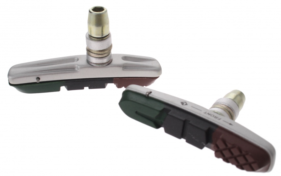 remblokken V-brake 72 x 10,5 mm gr/zw/br 2 stuks remblokken V-brake 72 x 10,5 mm gr/zw/br 2 stuks